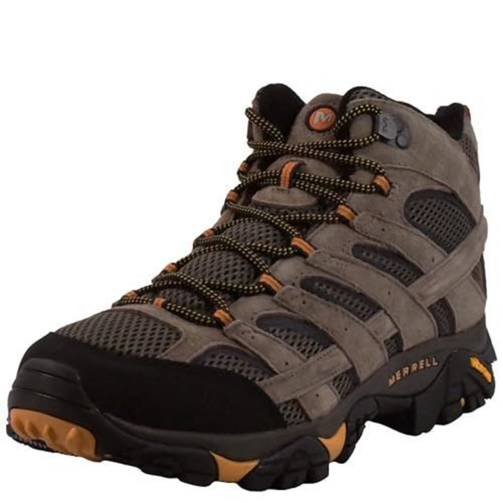 MERRELL MEN'S MOAB 2 VENT MID HIKING BOOT, WALNUT, 8.5 M US
